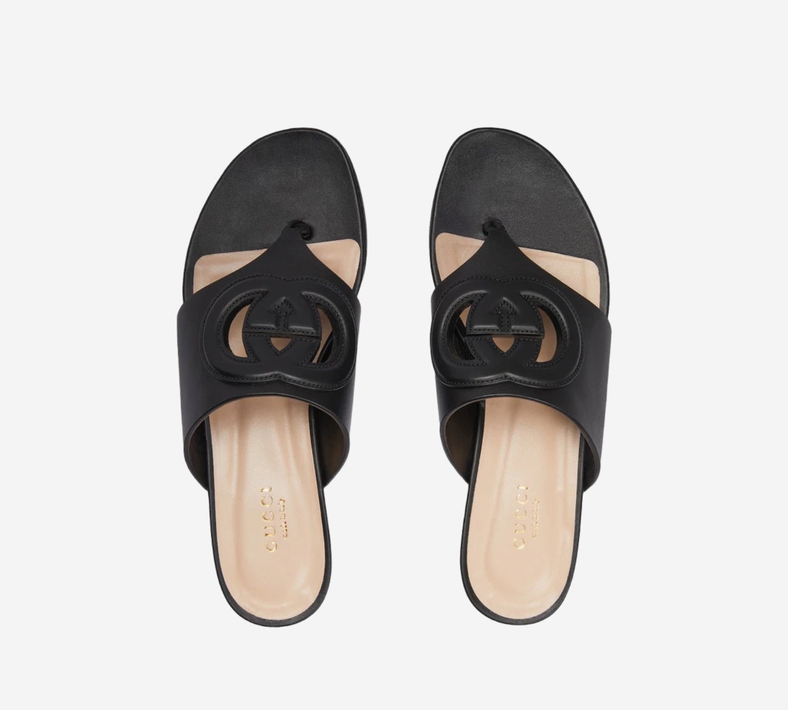 Gucci Interlocking G Cut Out Sandals - 3