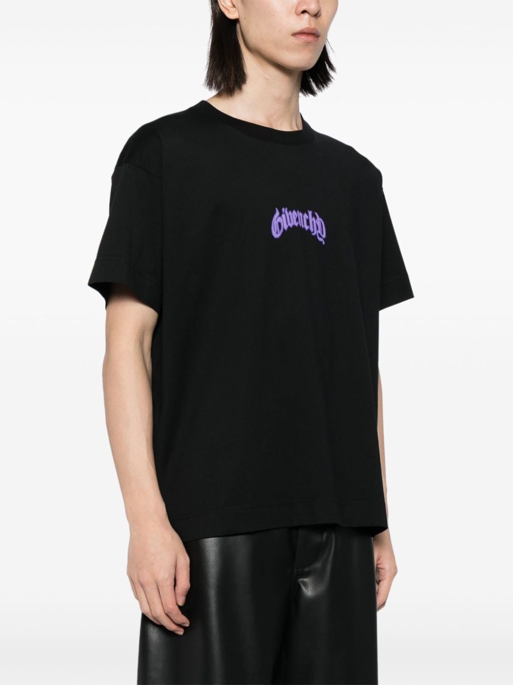 logo print cotton t-shirt - 4