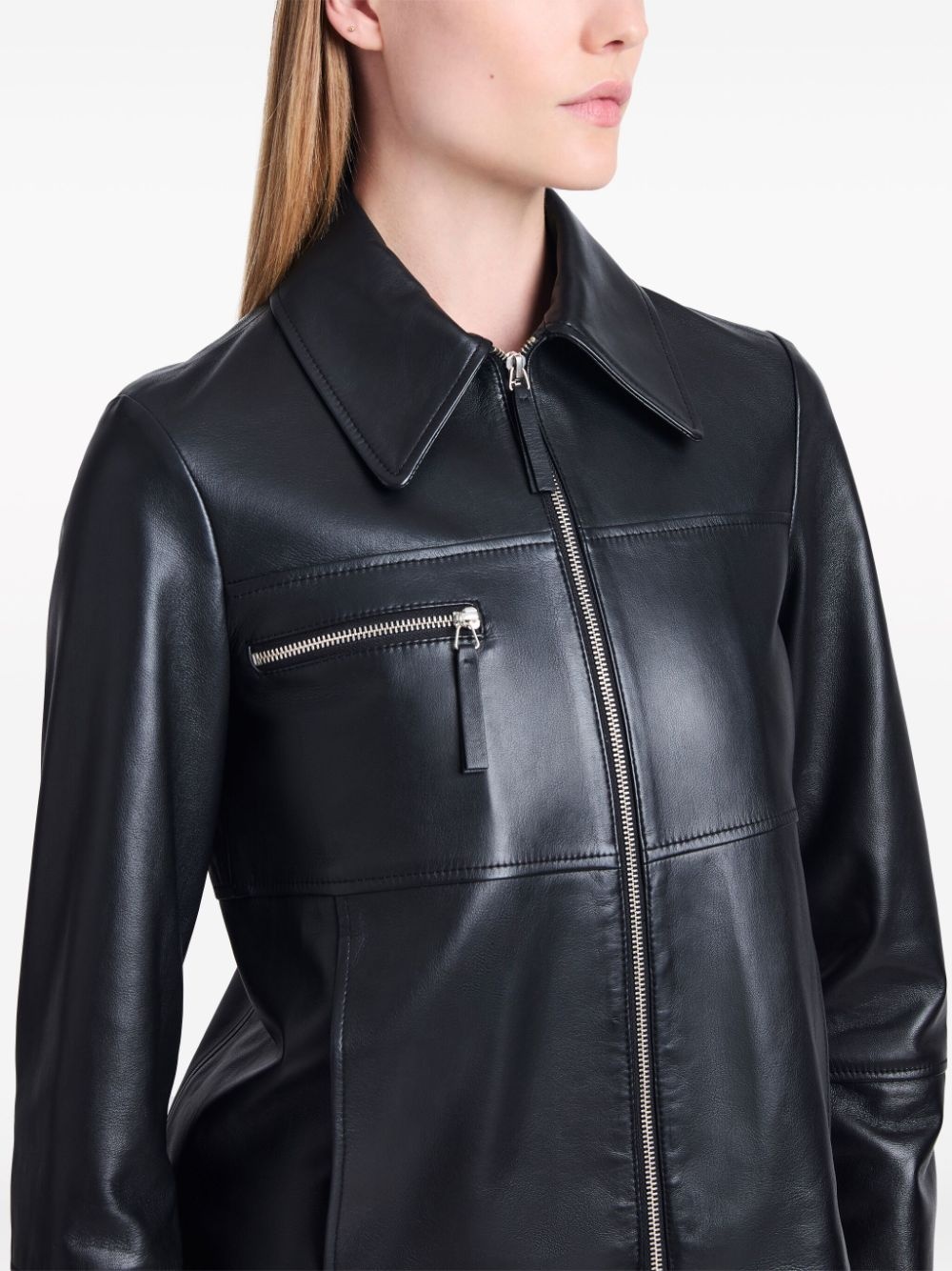 Annabel lightweight leather jacket - 5