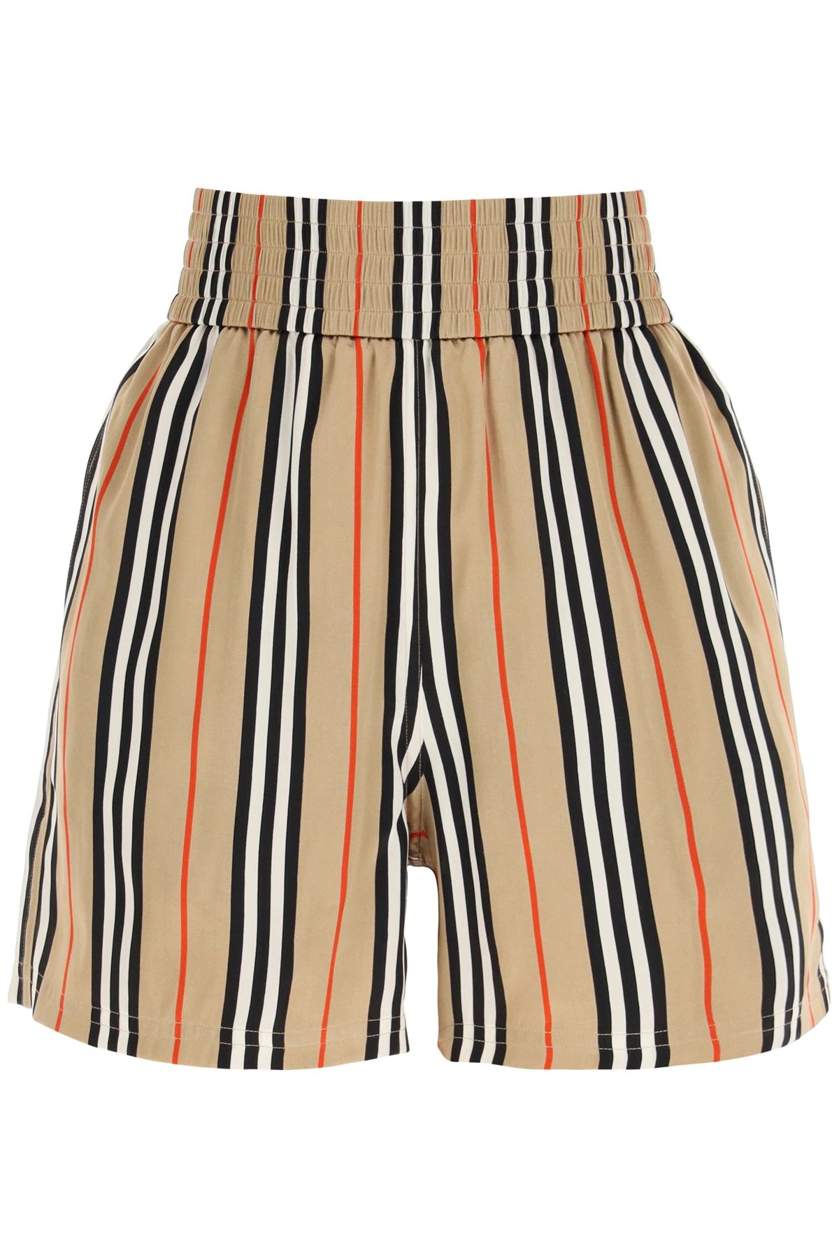 MARSETT STRIPED SILK SHORTS - 1