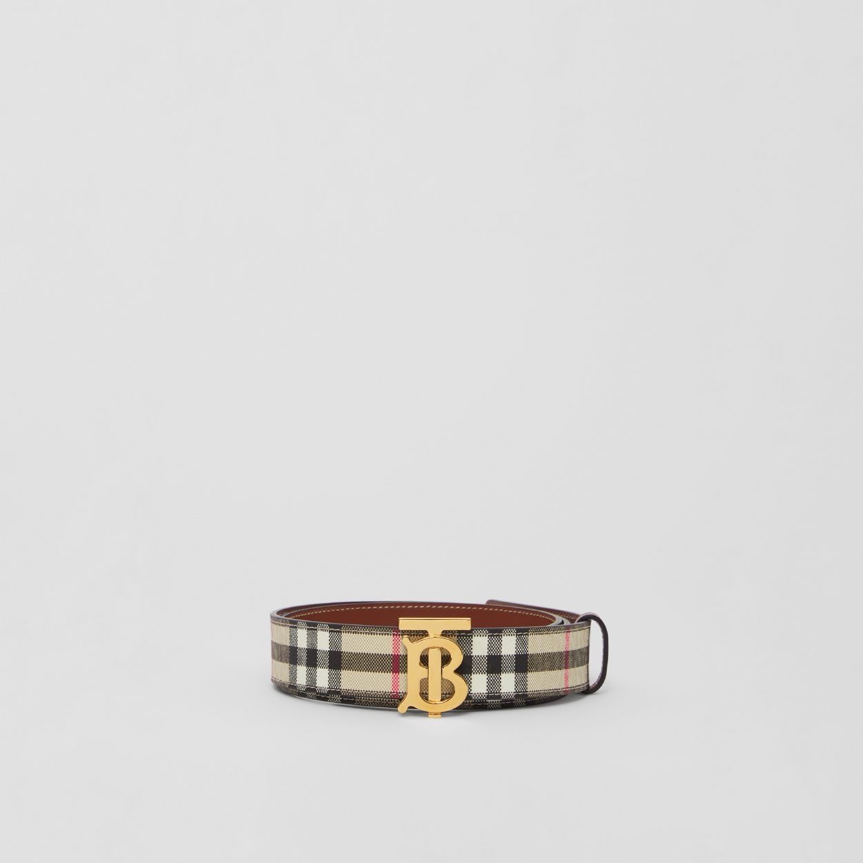 Reversible Monogram Motif Vintage Check Belt - 4