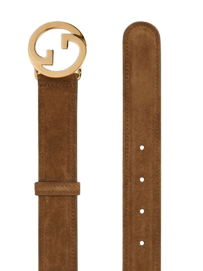 GUCCI Blondie suede belt outlook