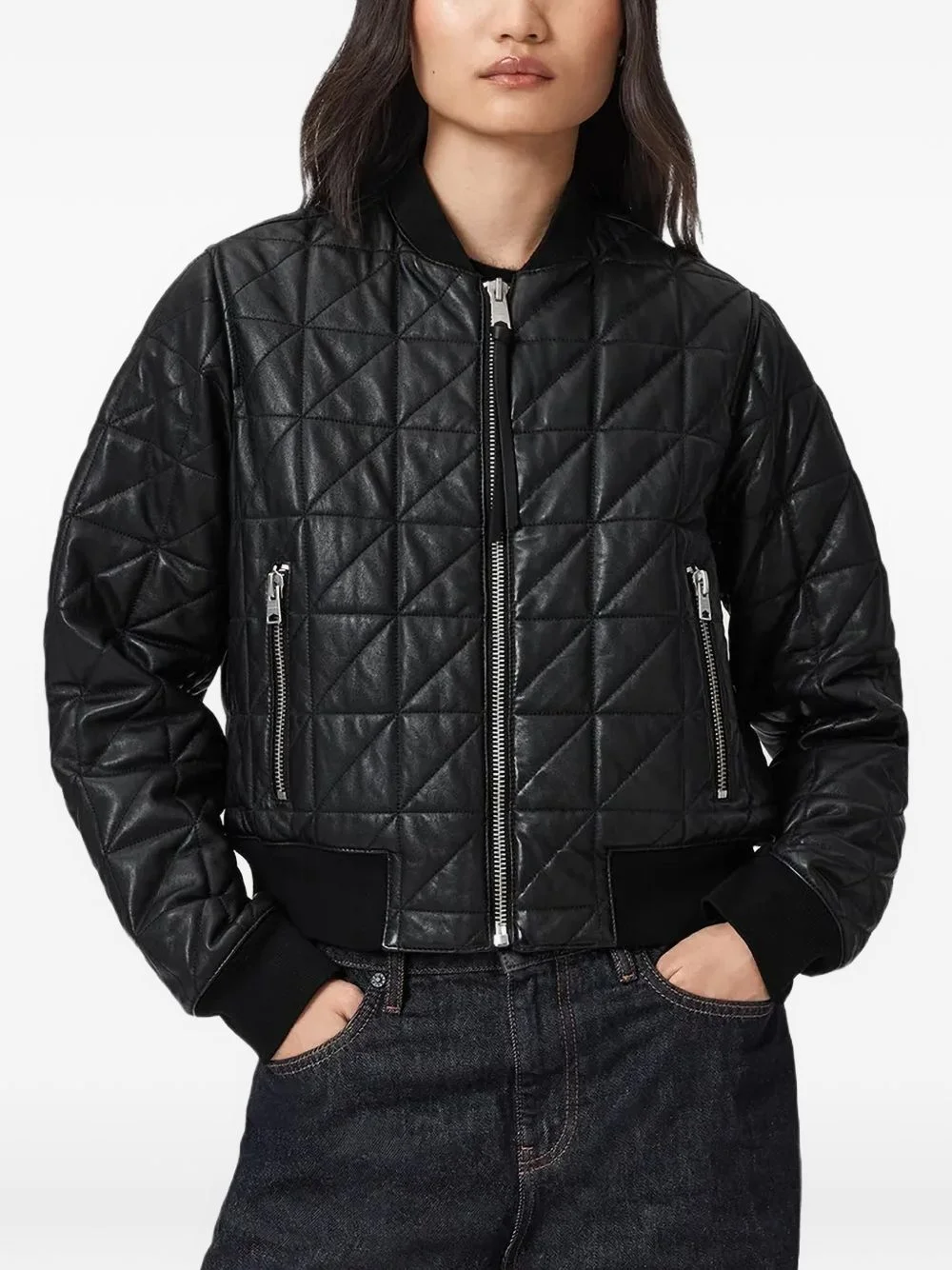 Carly quilted zip-up jacket - 1