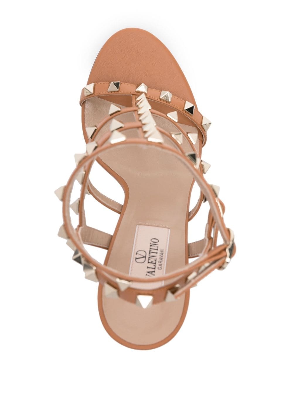 Rockstud 100mm leather sandals - 4