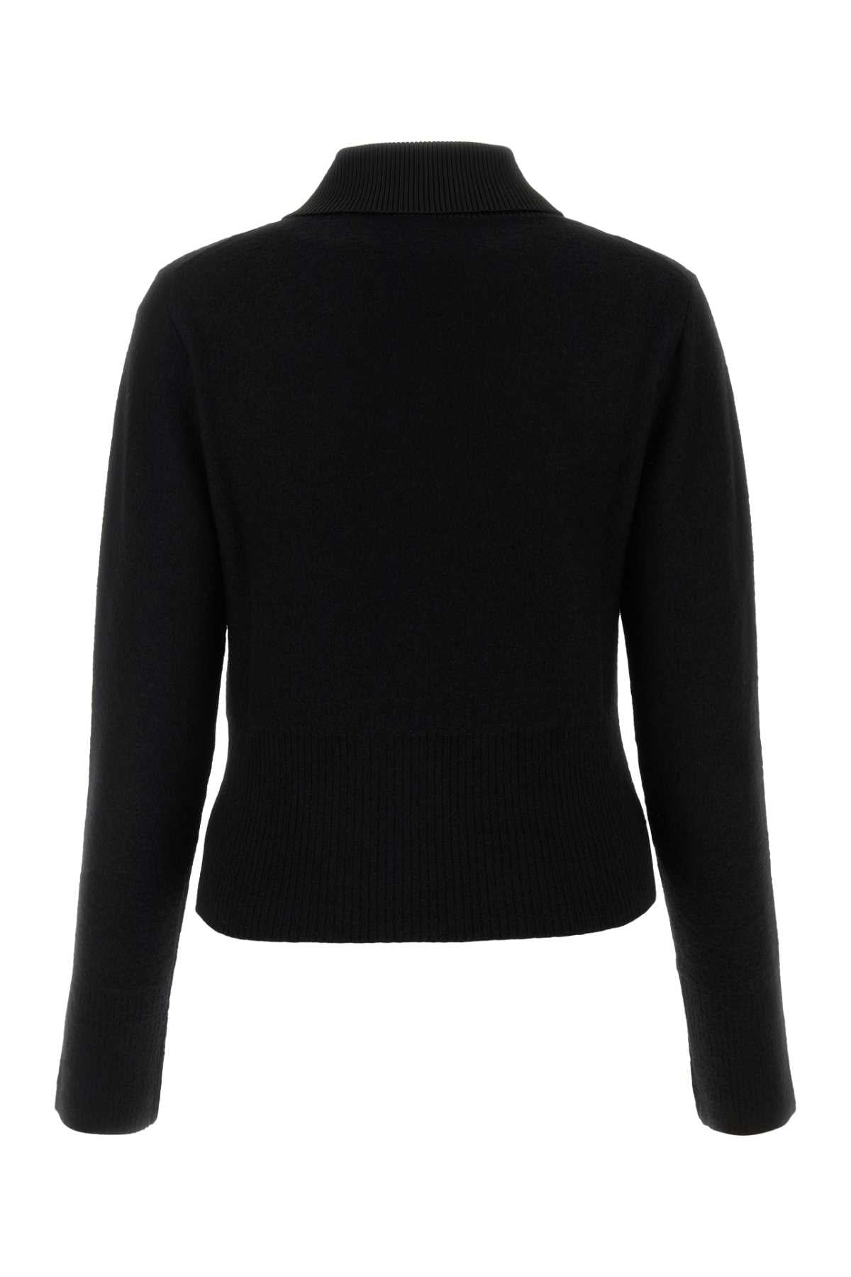 Jil Sander Women Black Wool Blend Sweater - 2