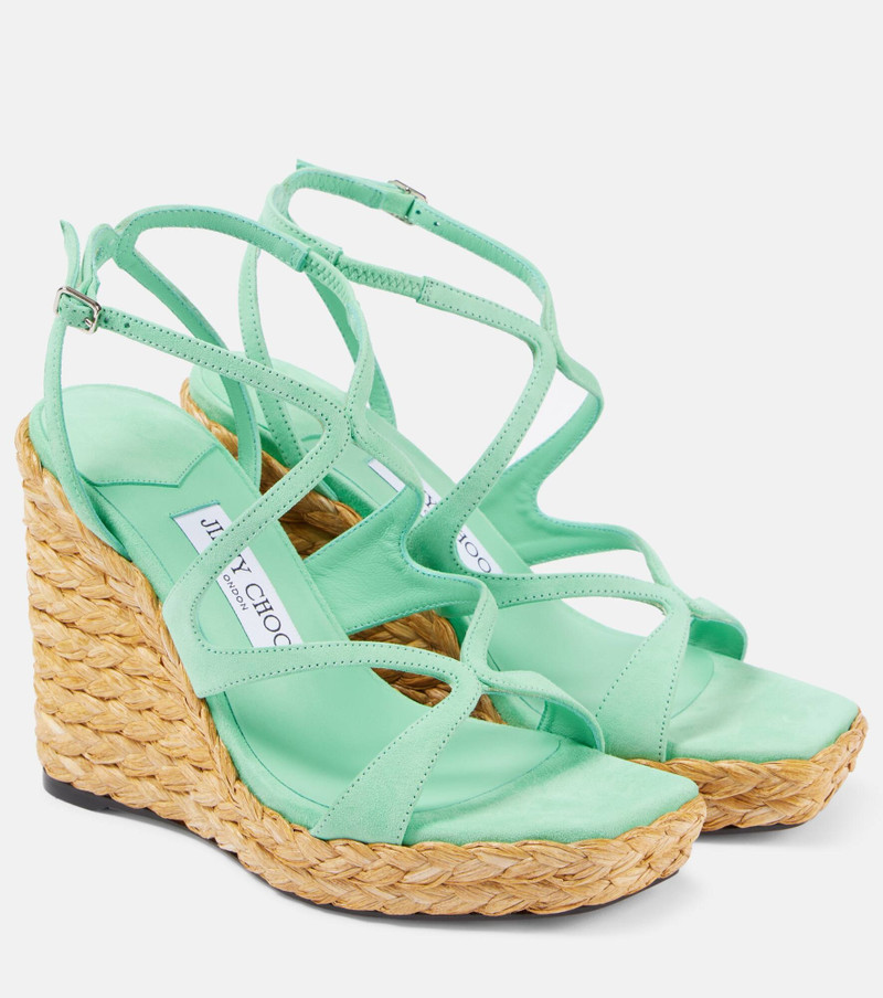 Ayla 110 suede espadrille wedges - 1