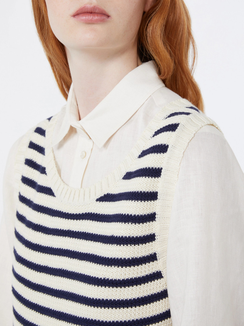 MADIA Ribbed cotton yarn jumper - NAVY 6