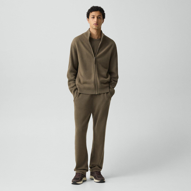 Theory Turtleneck Cardigan in Boiled Wool outlook