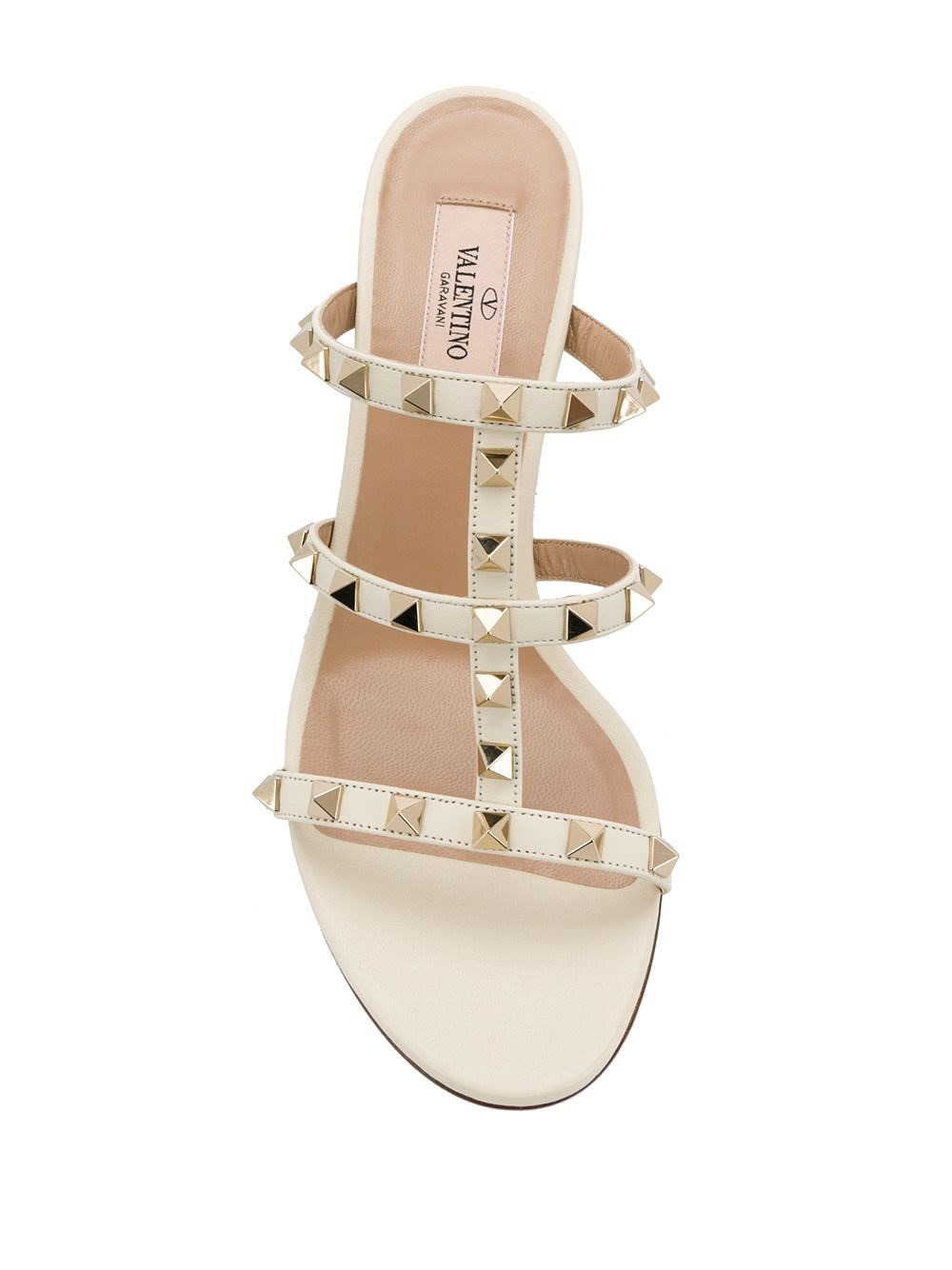 Rockstud leather sandals - 4