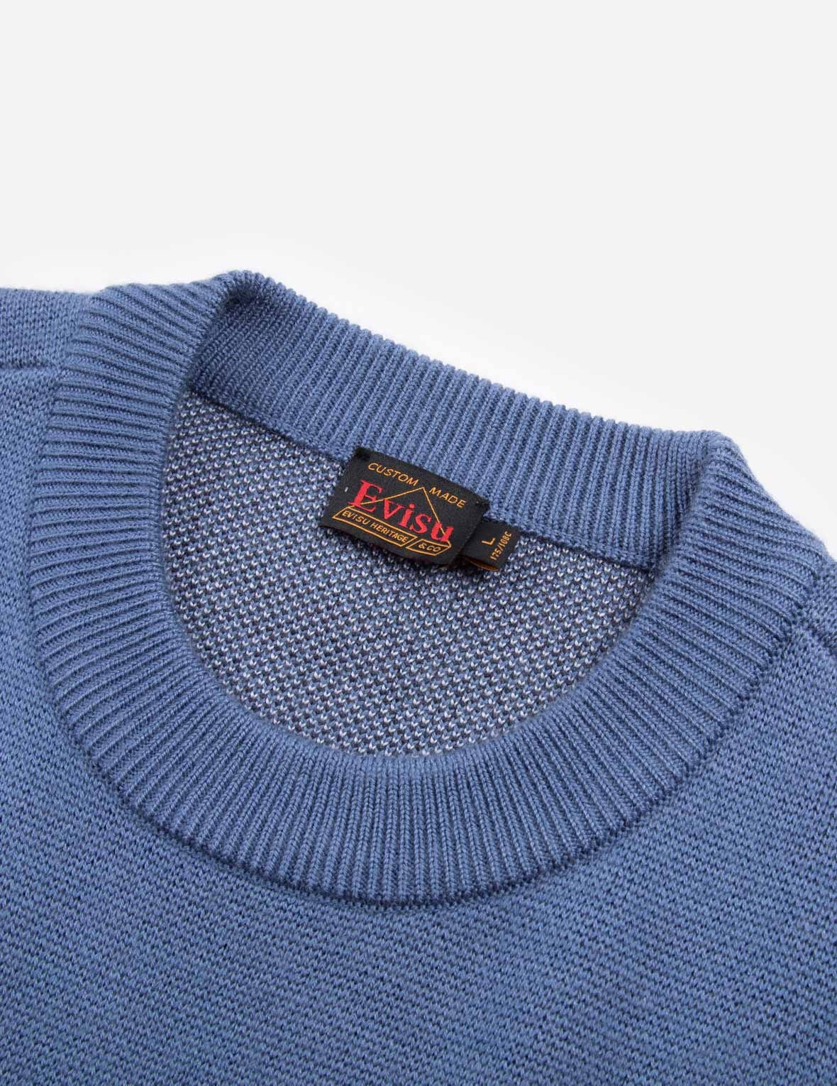 SEAGULL AND DARUMA INTARSIA RELAX FIT KNIT SWEATER - 10