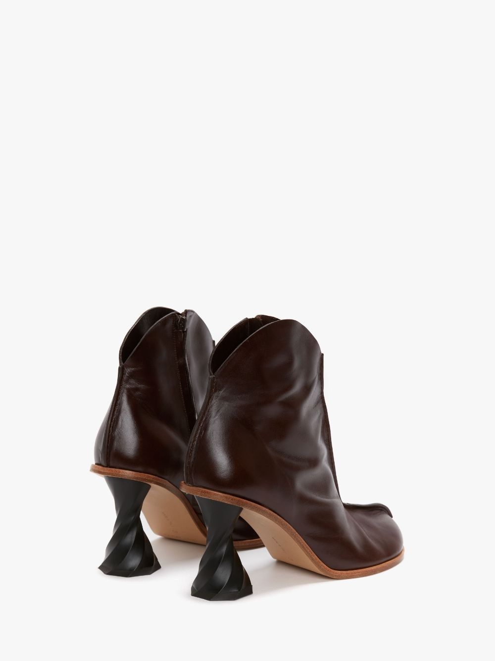 TWISTED HEEL ANKLE BOOTS - 3