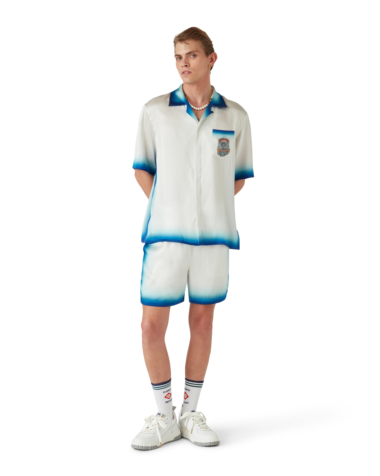Casa Way Skate Silk Shorts | Casablanca Paris - 2