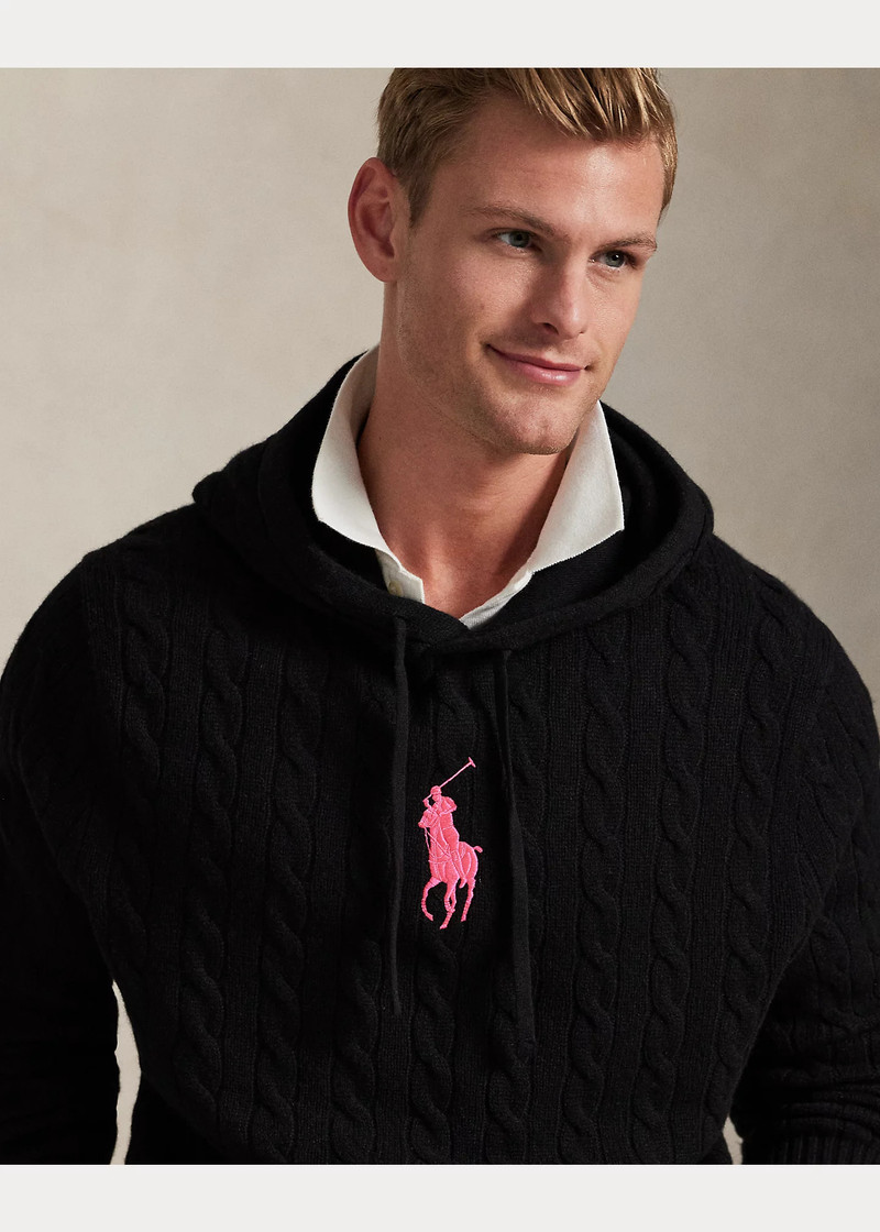 Pink Pony Cable-Knit Hoodie 7