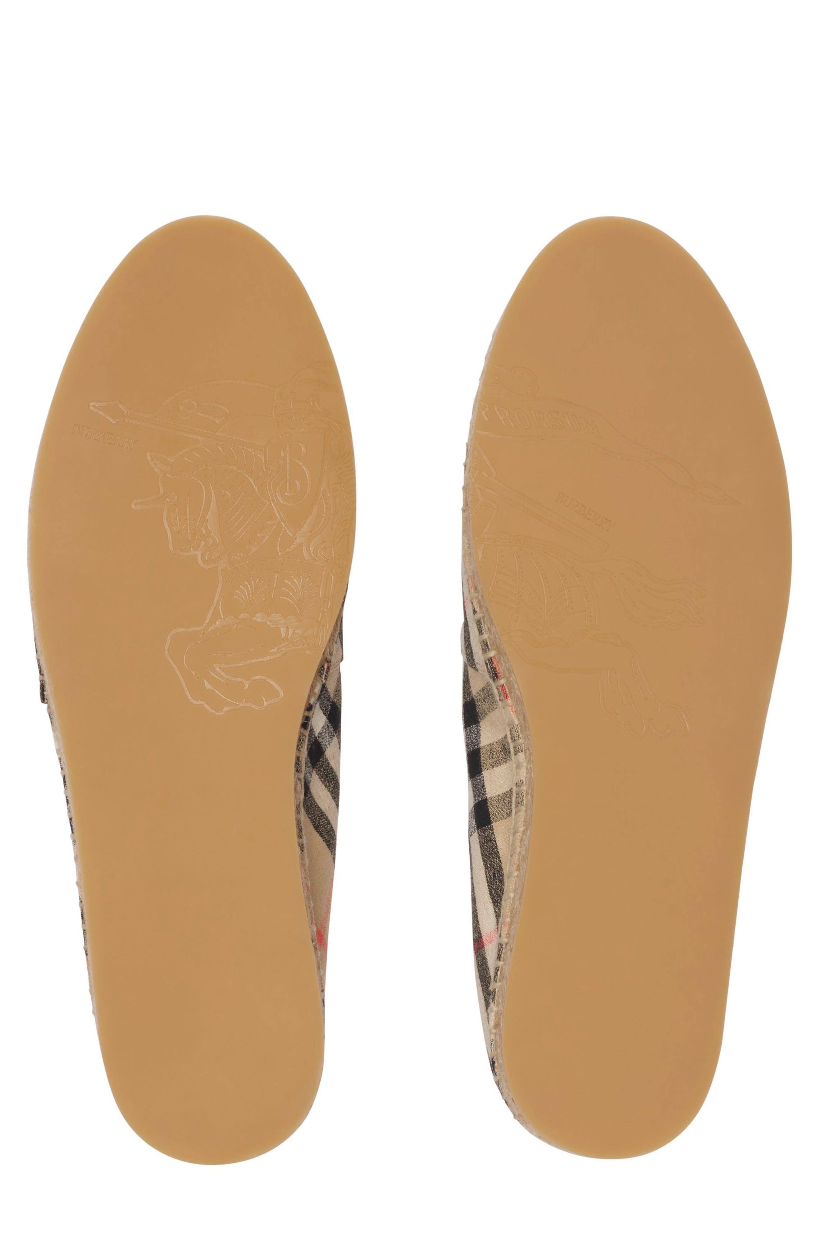 burberry Mews Espadrille in Sand Ip Check at Nordstrom - 4