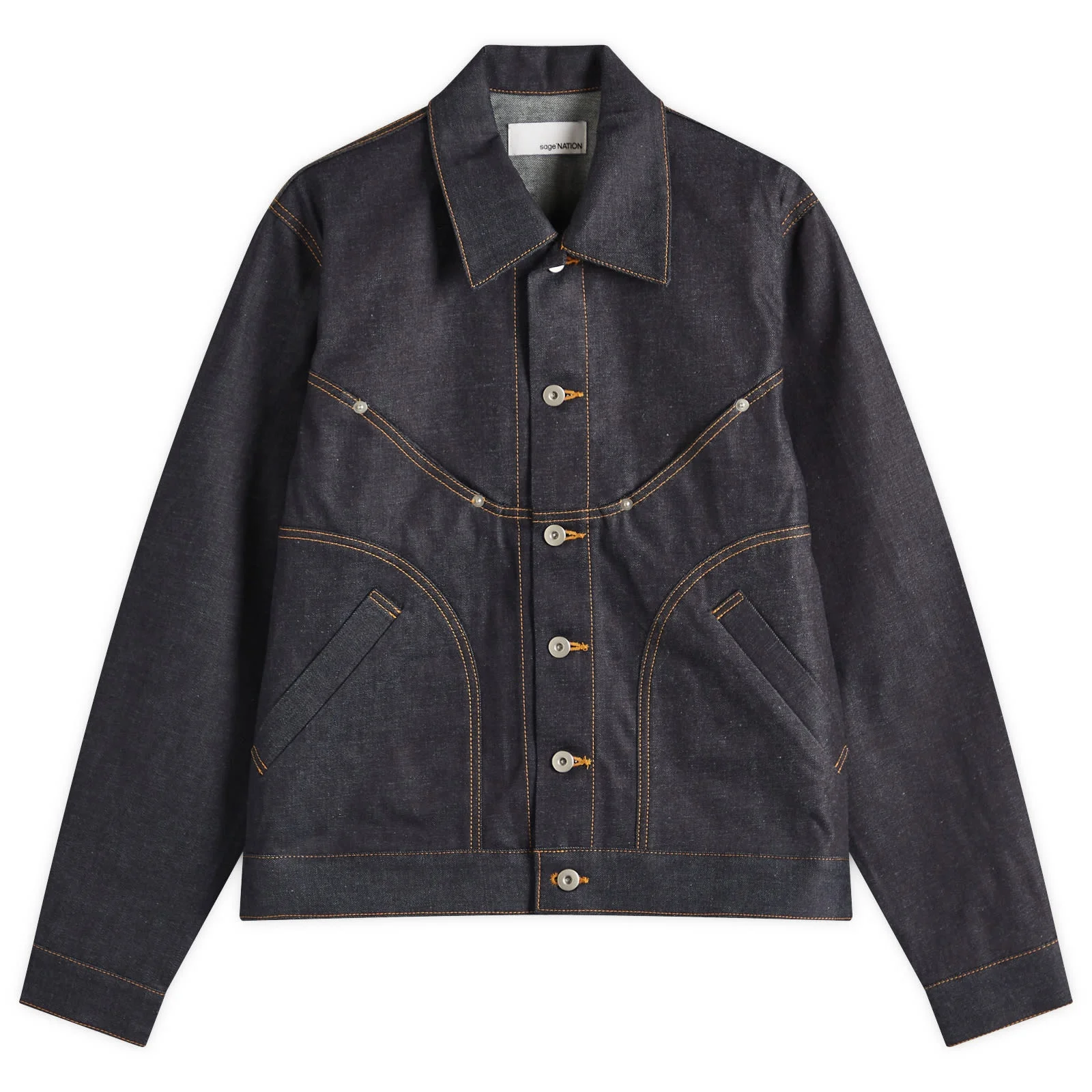 Sage Nation Jiji Raw Denim Jacket - 1