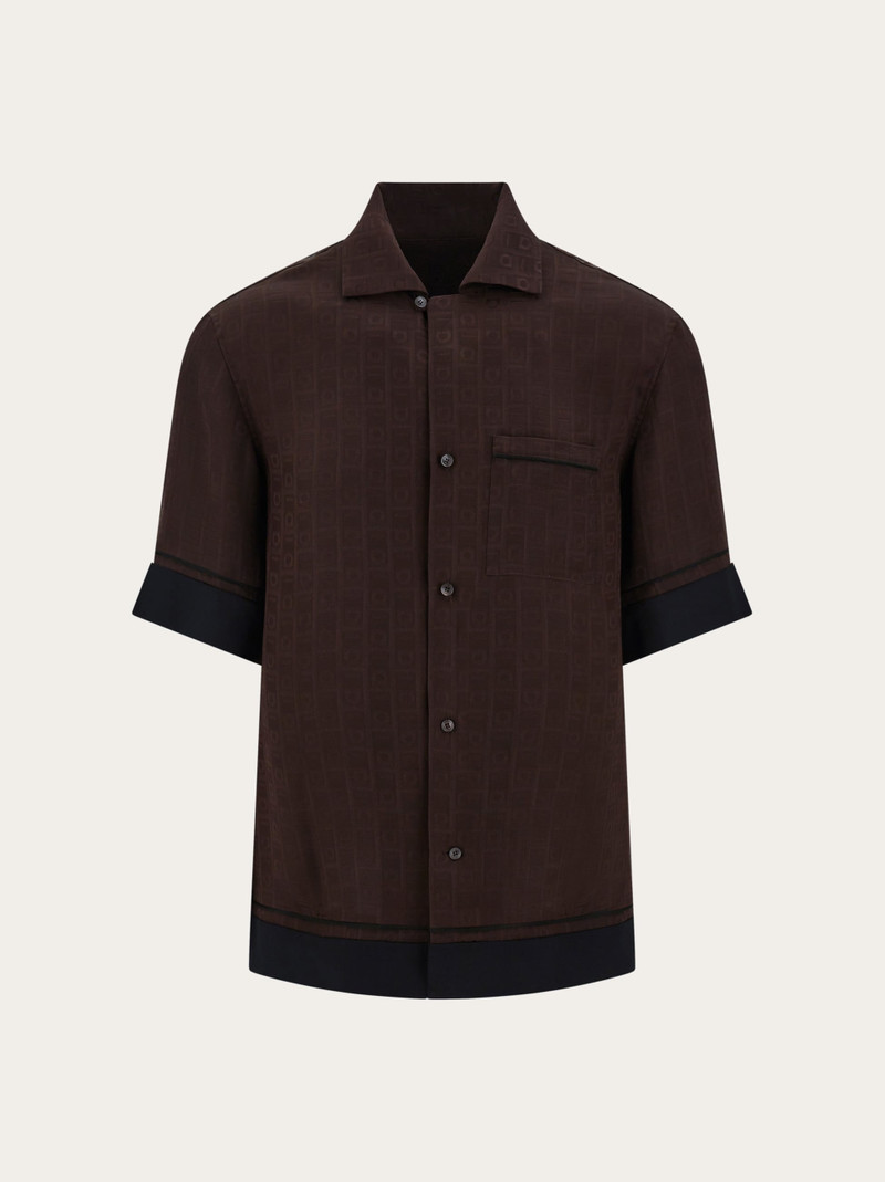 Ferragamo Monogram short sleeve shirt 1