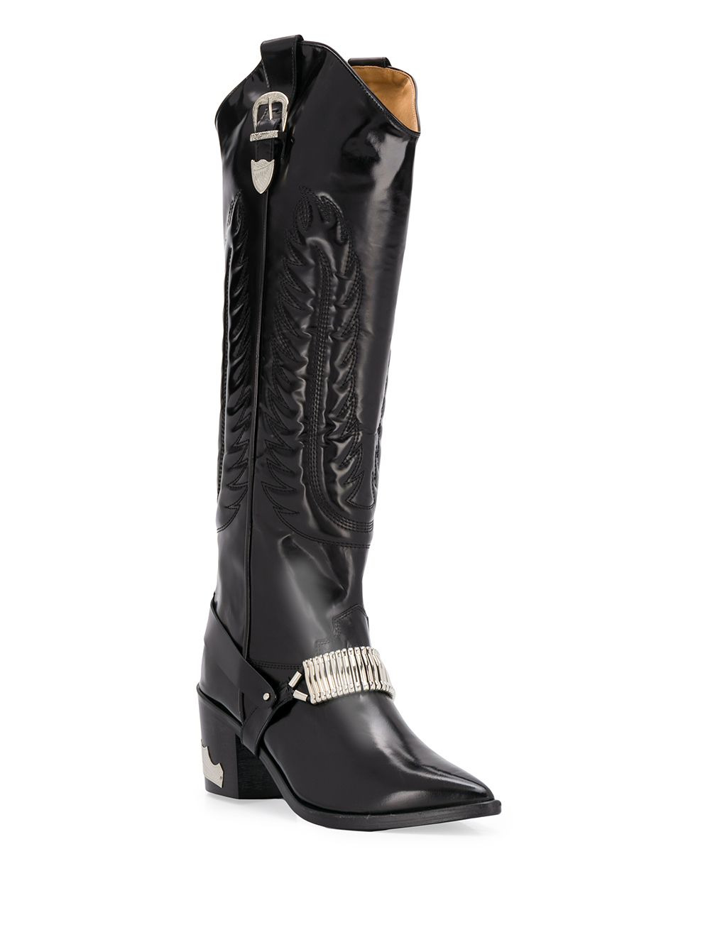 knee length cowboy boots - 2