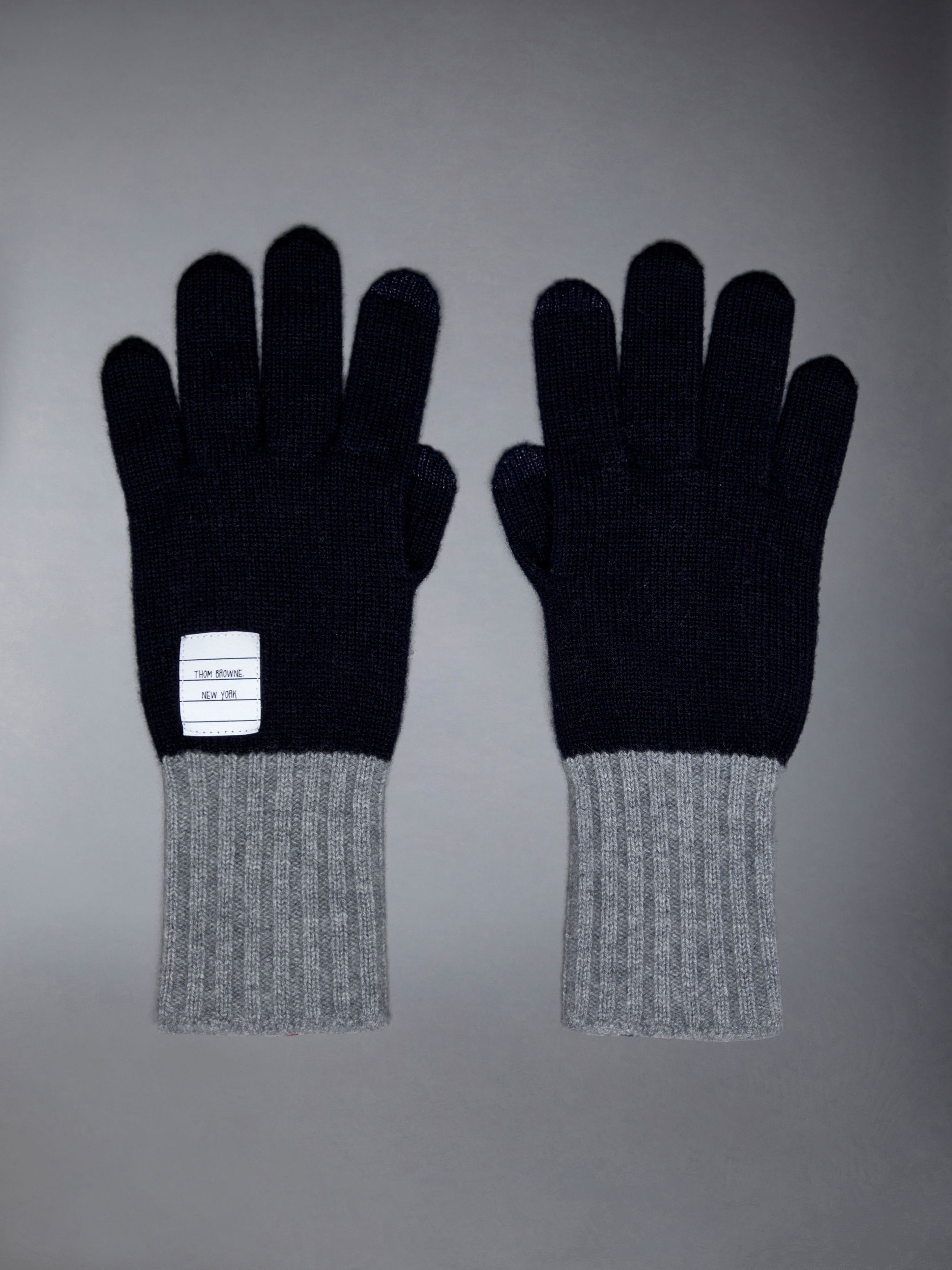 Merino Wool Jersey Paper Label Touchscreen Gloves - 1