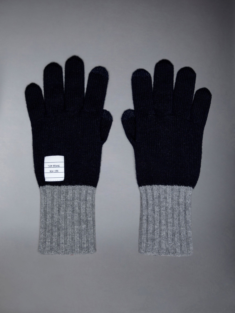 Merino Wool Jersey Paper Label Touchscreen Gloves 1