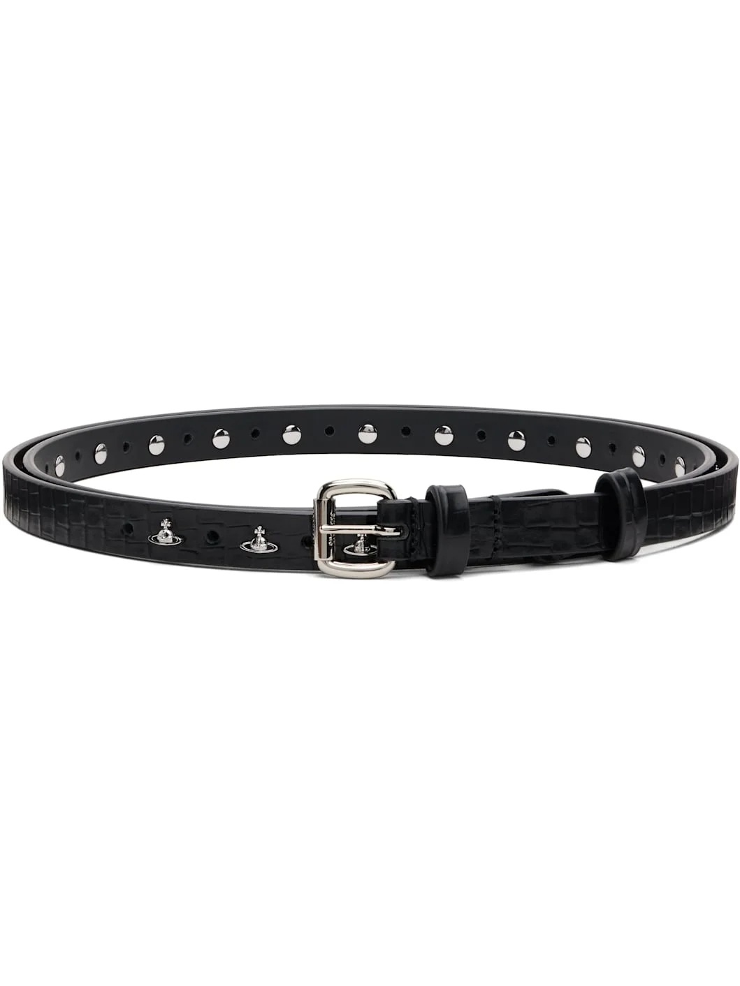 Black Mini Alex Orb Stud Belt - 1