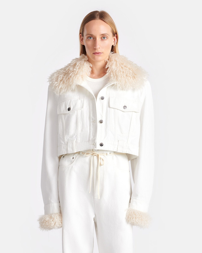 Nanushka Cropped Denim Jacket outlook