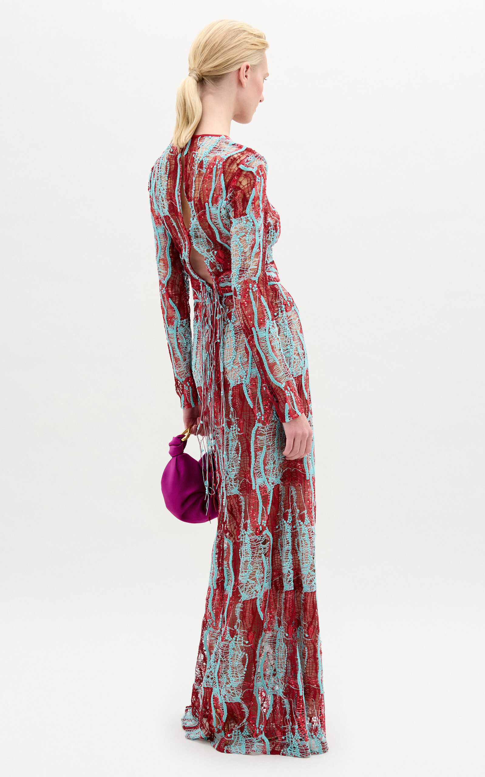 Barisa Guipure Lace Maxi Dress multi - 3