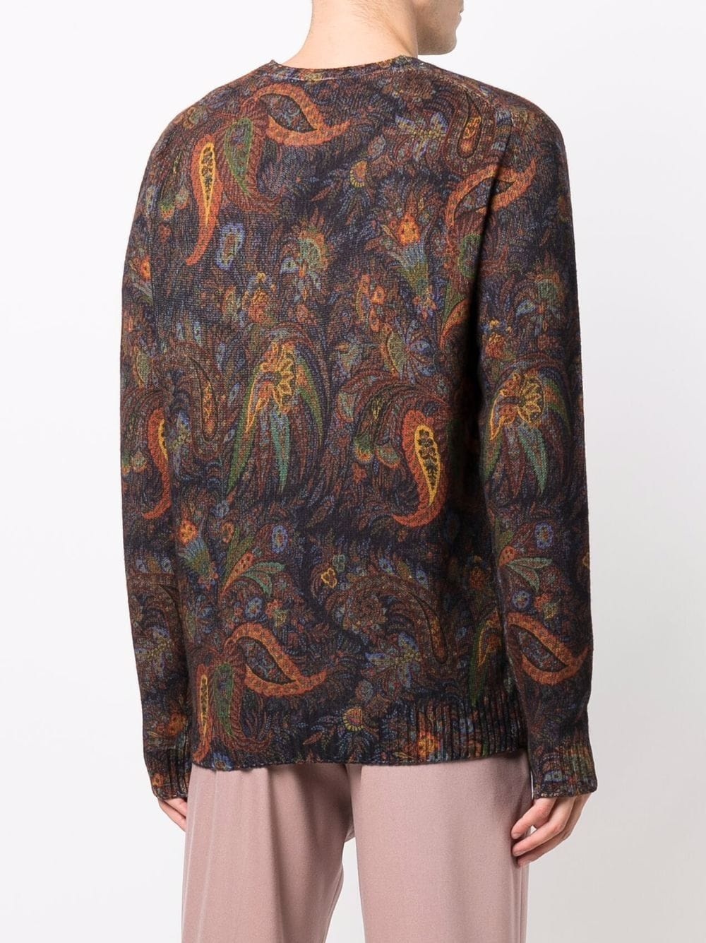 paisley intarsia wool jumper - 4