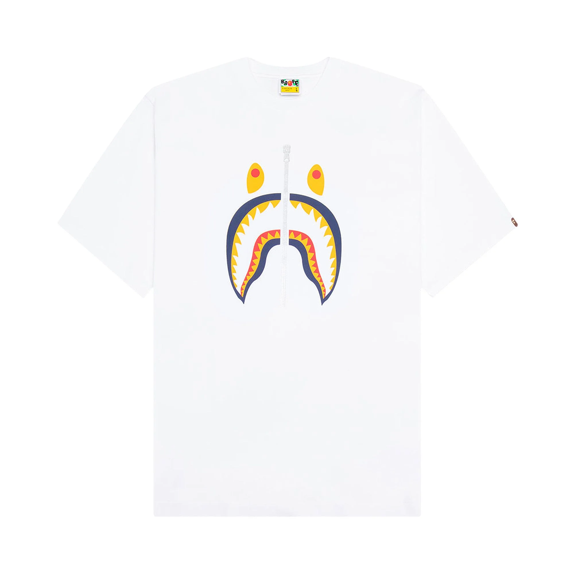 BAPE Shark Tee US 'White' - 1