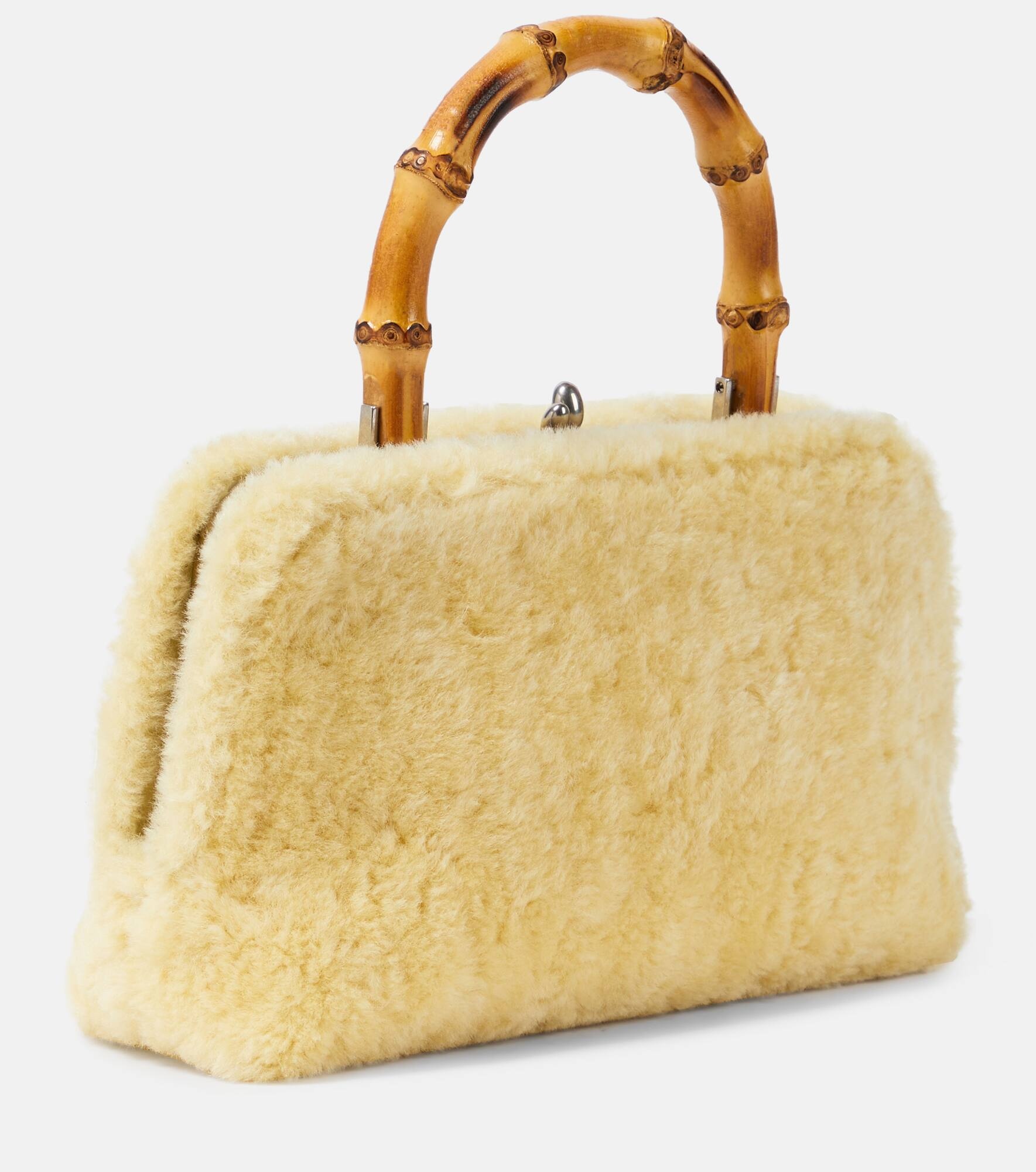 Goji Small shearling tote bag - 4