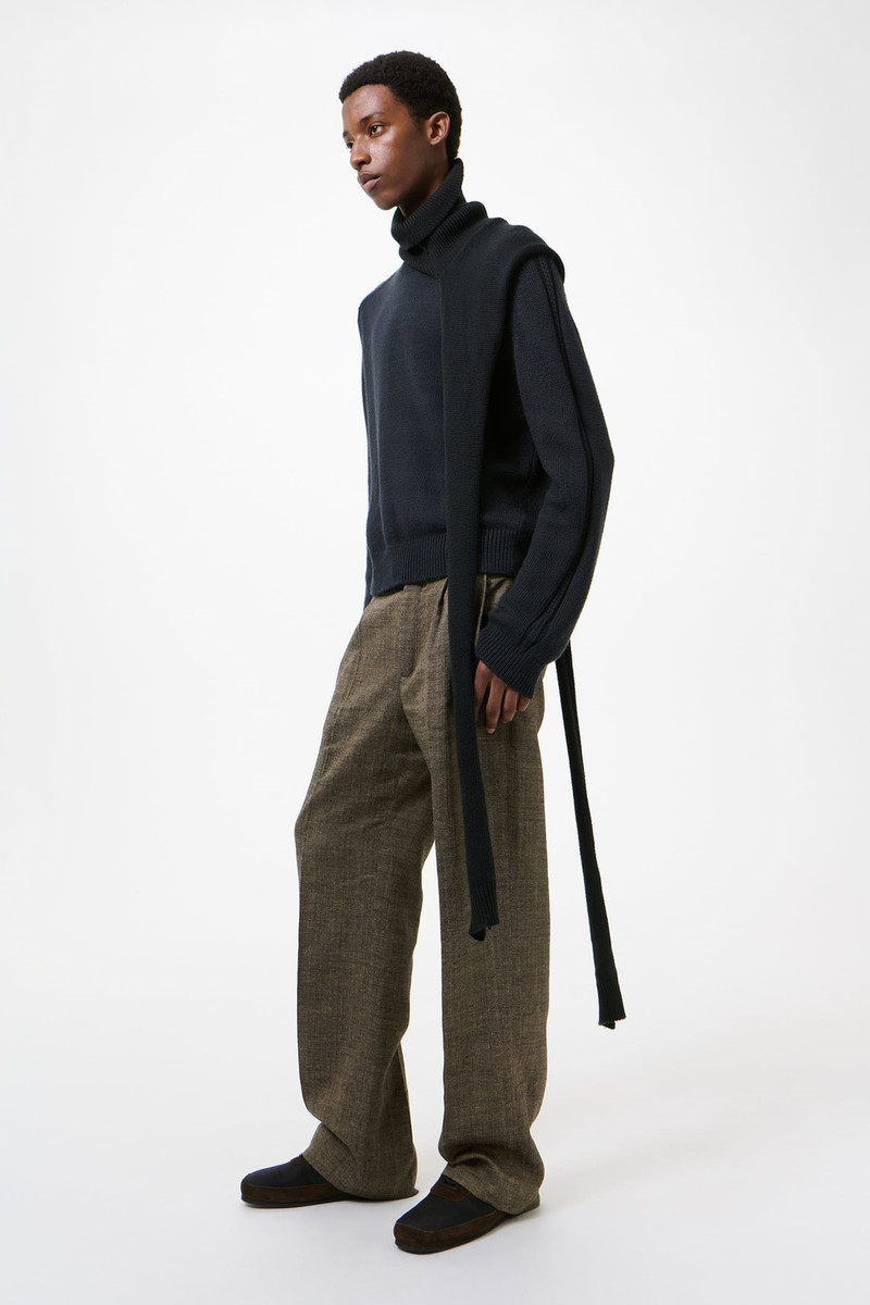 Mock Scarf Black Cloud Cotton 3