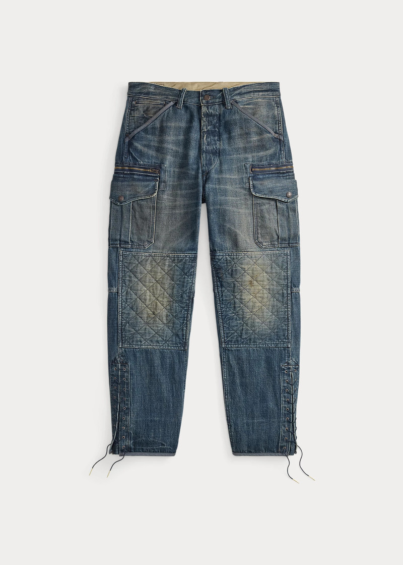 Quilted Denim Cargo Pant 1