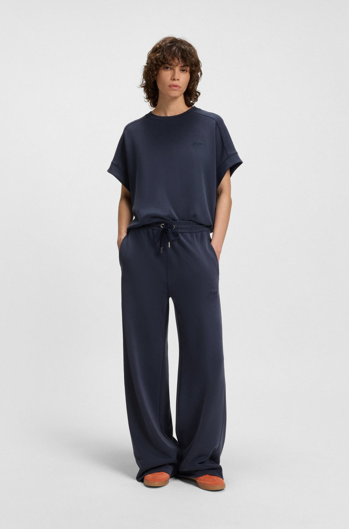 RELAXED-FIT TRACKSUIT BOTTOMS WITH EMBROIDERED LOGO - 3