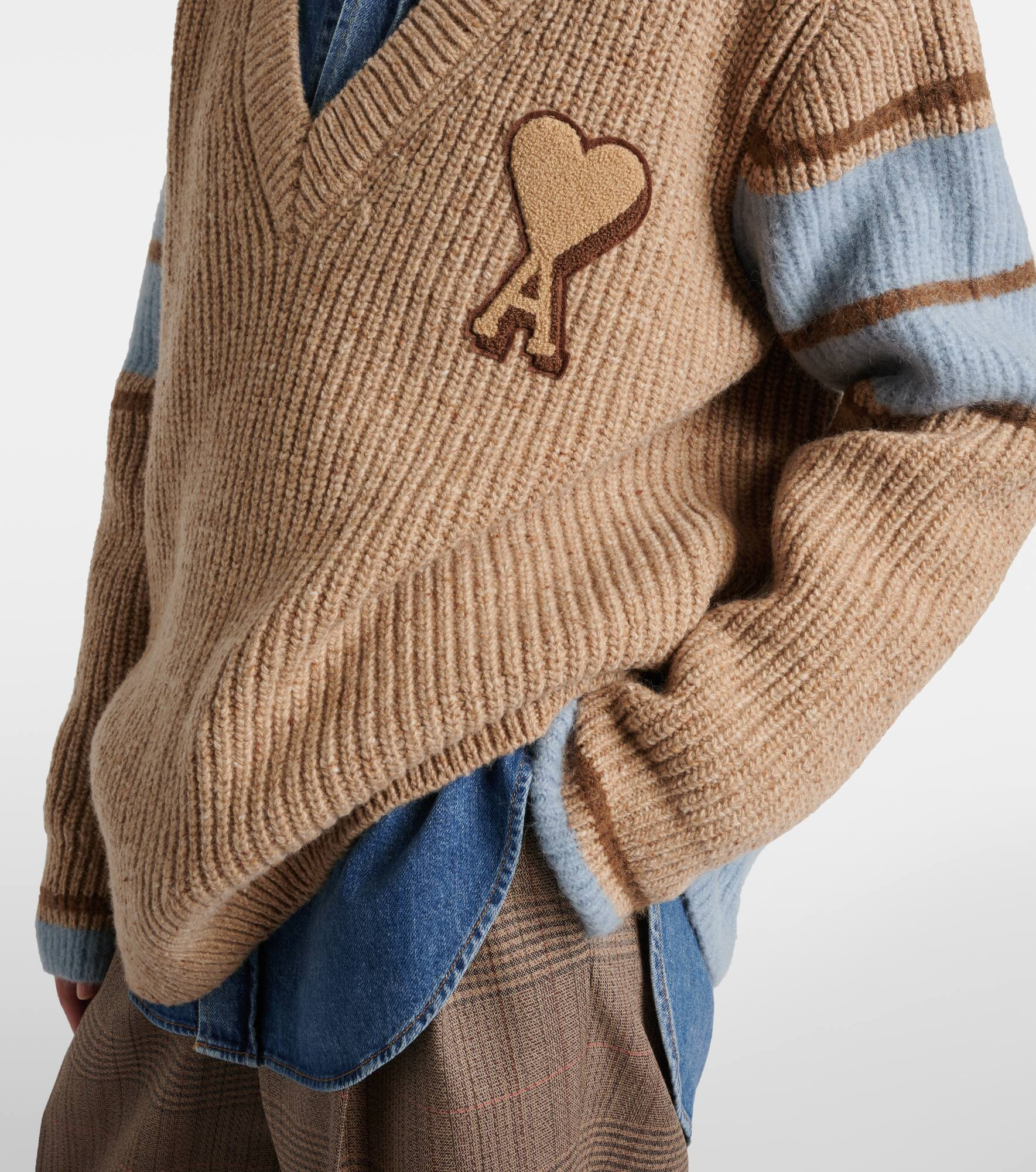 Ami de Cœur wool and alpaca-blend sweater - 5