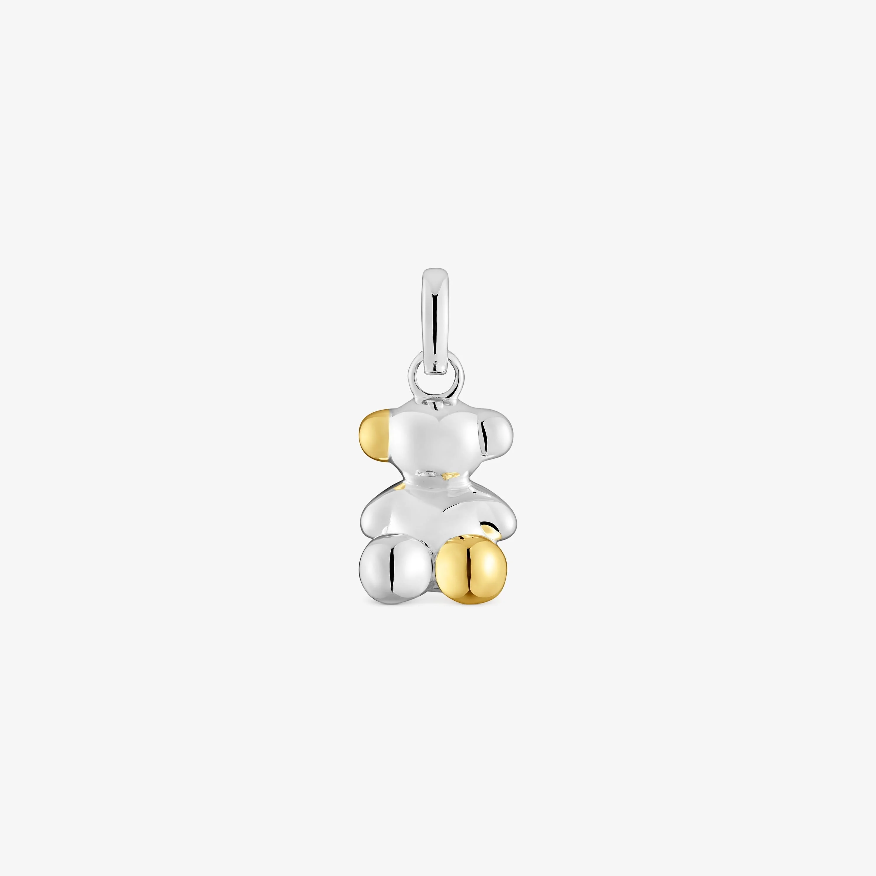 Small two-tone Bold Bear Pendant - 1