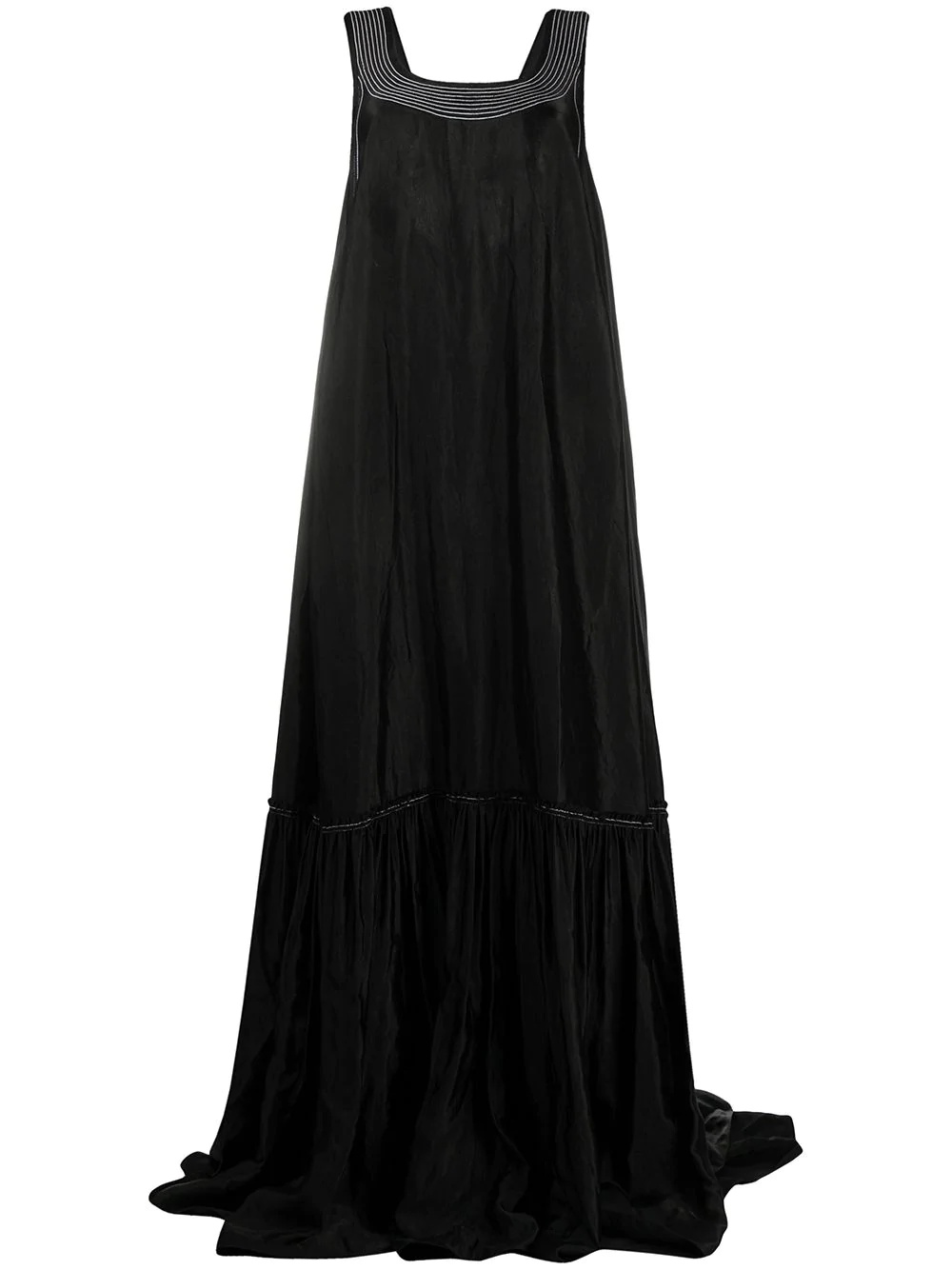 flared maxi gown - 1