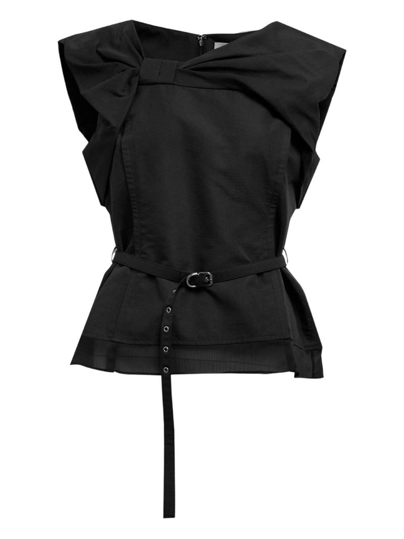 bow belted top 1