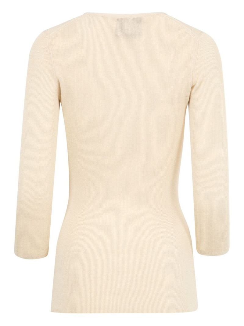 Isabel Marant ribbed V-neck top outlook