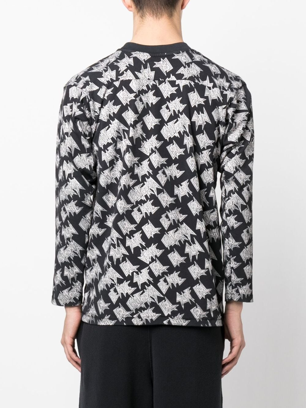 logo-print long-sleeved T-shirt - 4