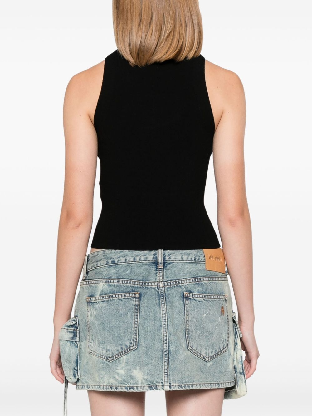 logo cutout tank vest - 4
