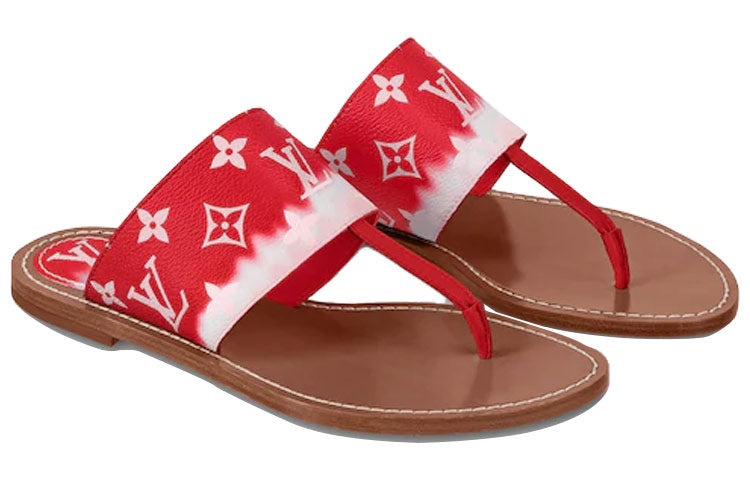 (WMNS) LOUIS VUITTON Palma Slides 'Red Monogram' 1A7TRA - 3