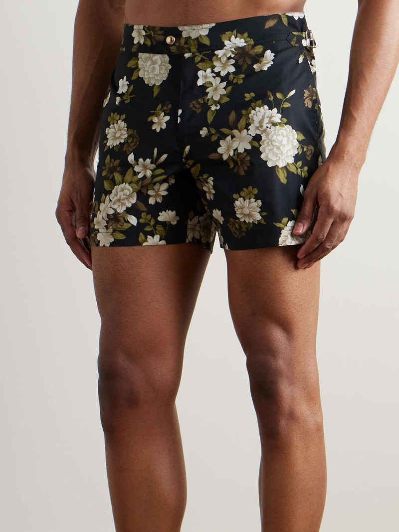 TOM FORD Hendrix Slim-Fit Short-Length Floral-Print Swim Shorts outlook