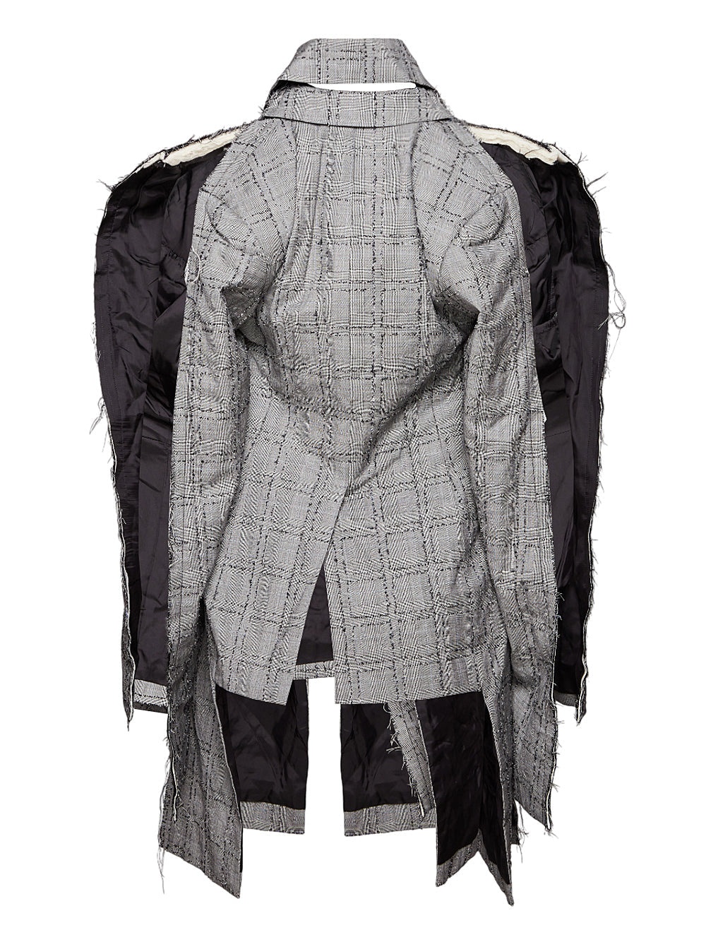 Glen Check Cut Out Jacket - 2