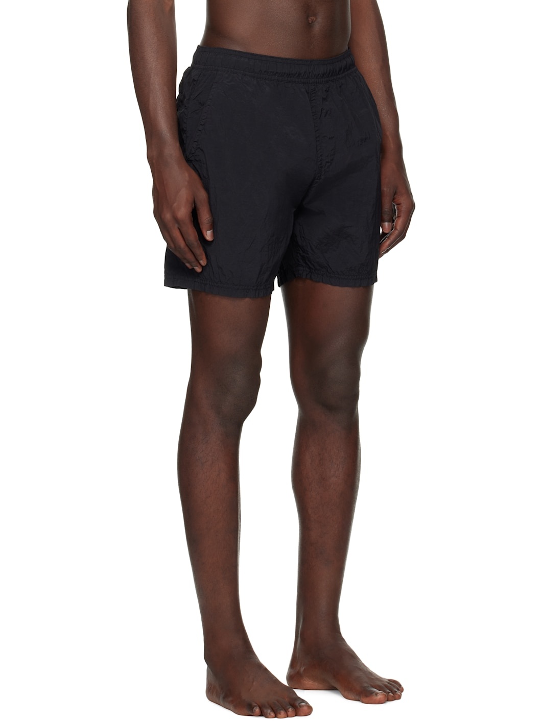 Black B100004 Nylon Metal Swim Shorts - 2