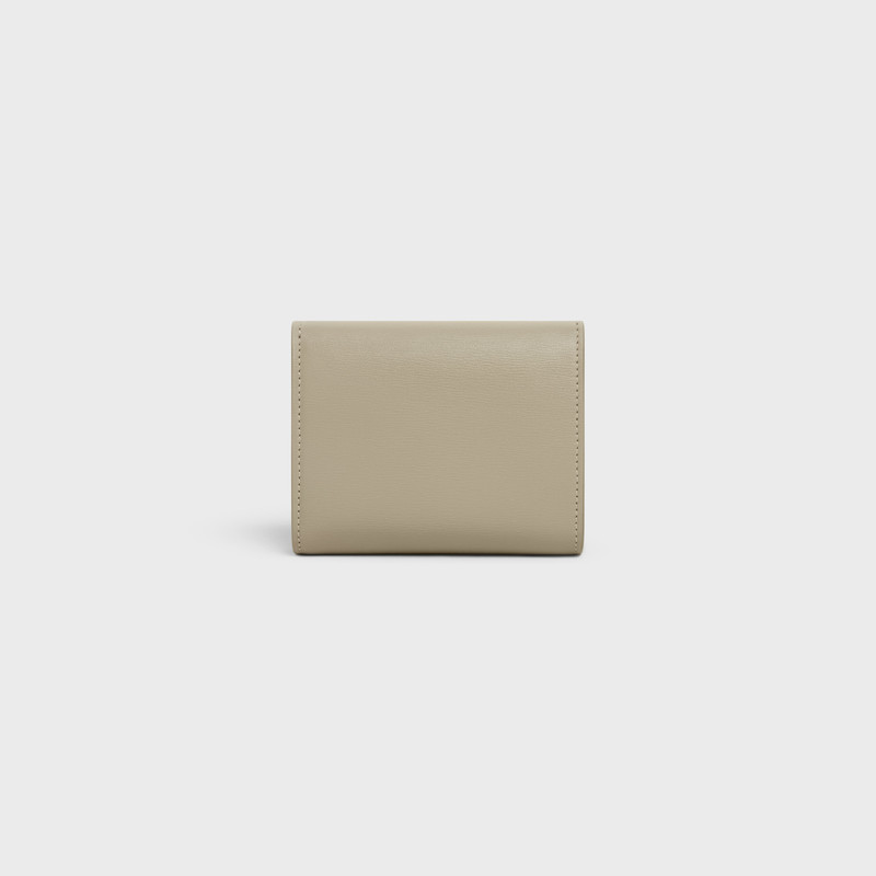 Small trifold wallet in Smooth Calfskin 3