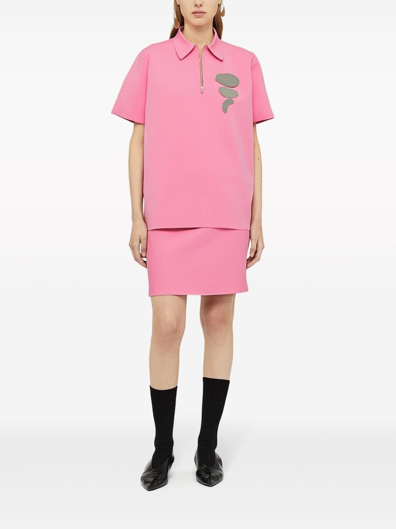 Jil Sander A-line high-waisted mini skirt outlook