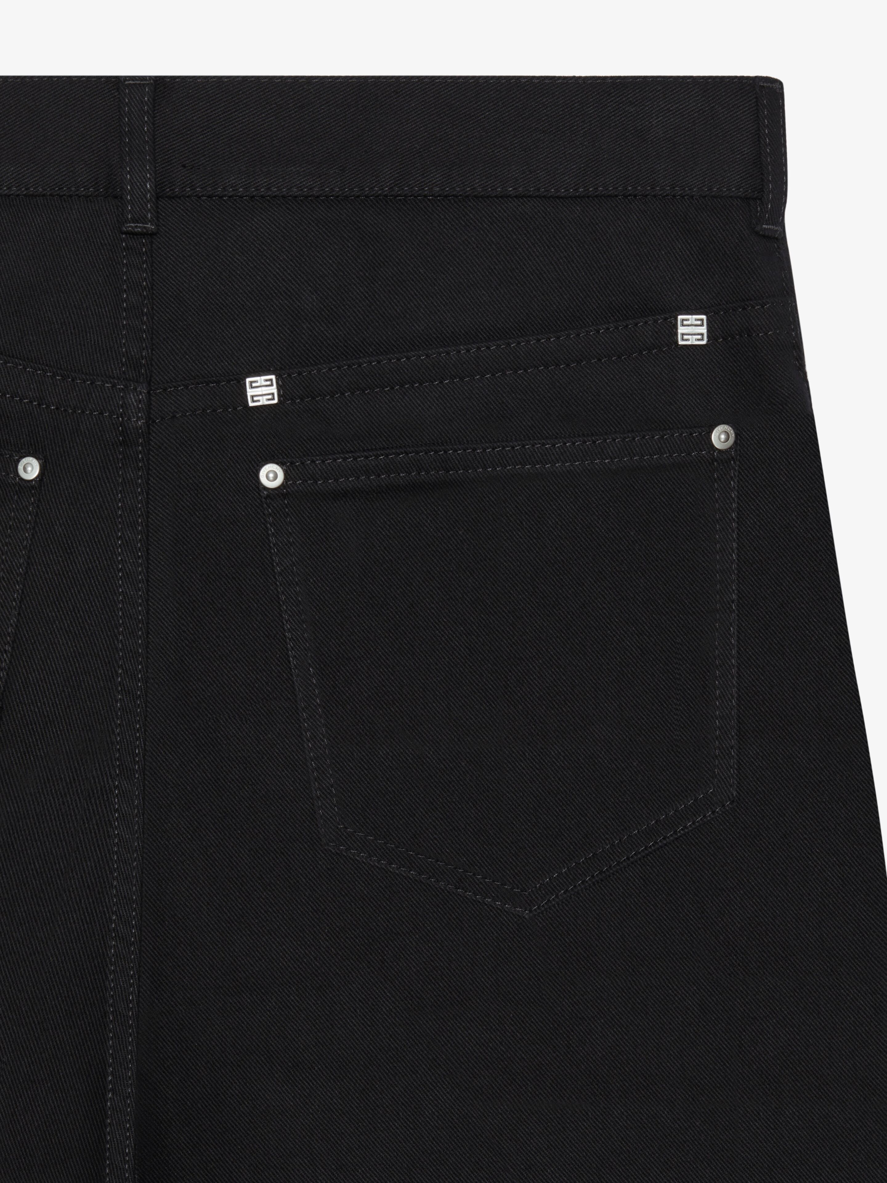 LOOSE FIT CARGO PANTS IN DENIM - 2