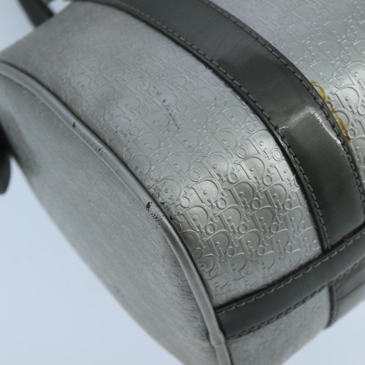 DIOR Trotter Canvas Hand Bag Silver - 13