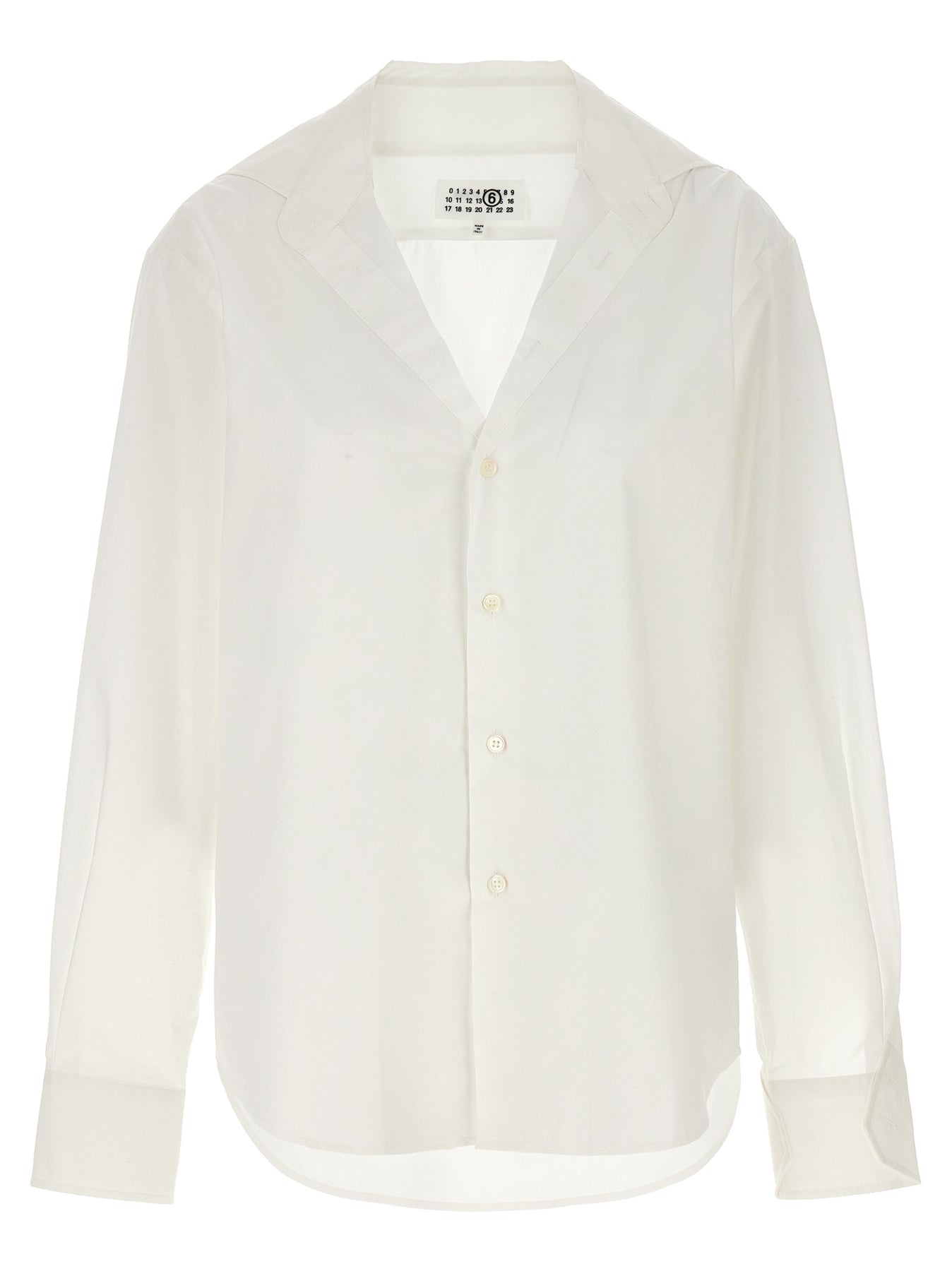 V-Neck Shirt Shirt, Blouse White - 1