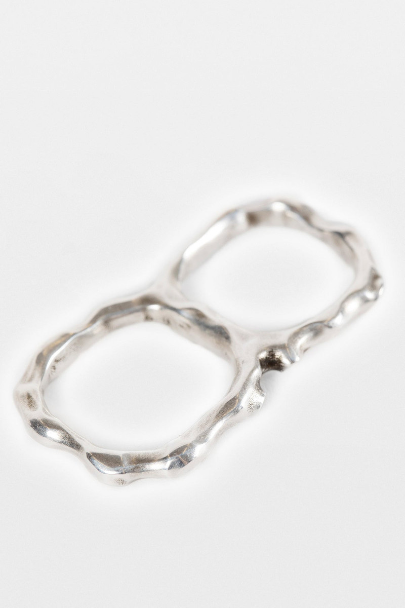Lenja Futuristic Fine Thorn Double Ring 3