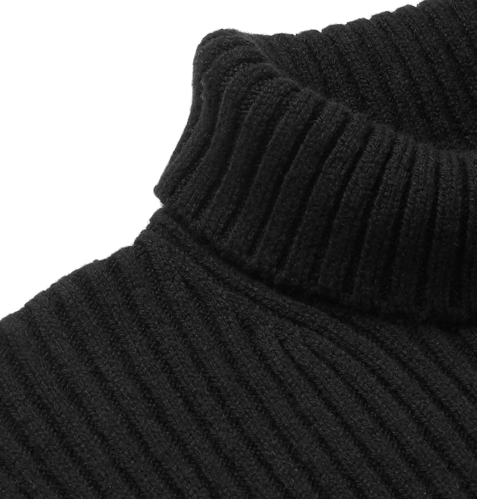 Slim-Fit Ribbed Cashmere-Blend Rollneck Sweater - 6